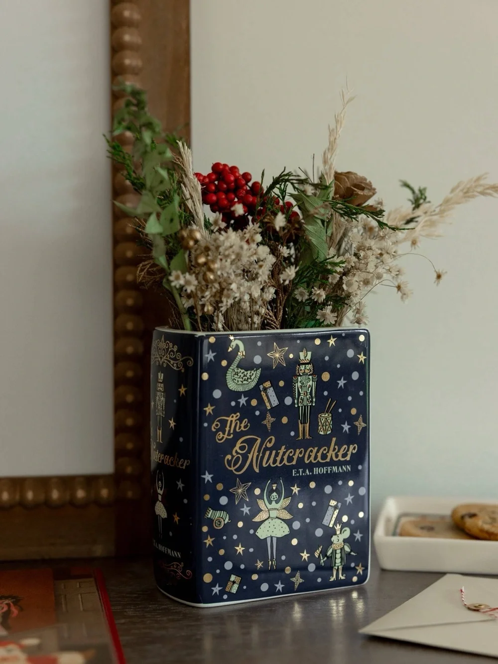 The Nutcracker Decorative Tin Vase — Navy